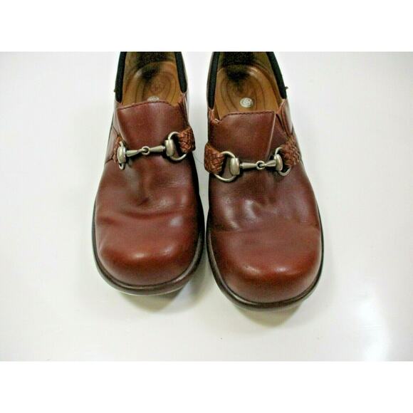 Ariat Womens Size 8 B Brown Leather Horsebit Clog Mule Slip On Shoes 93628 - Picture 4 of 10